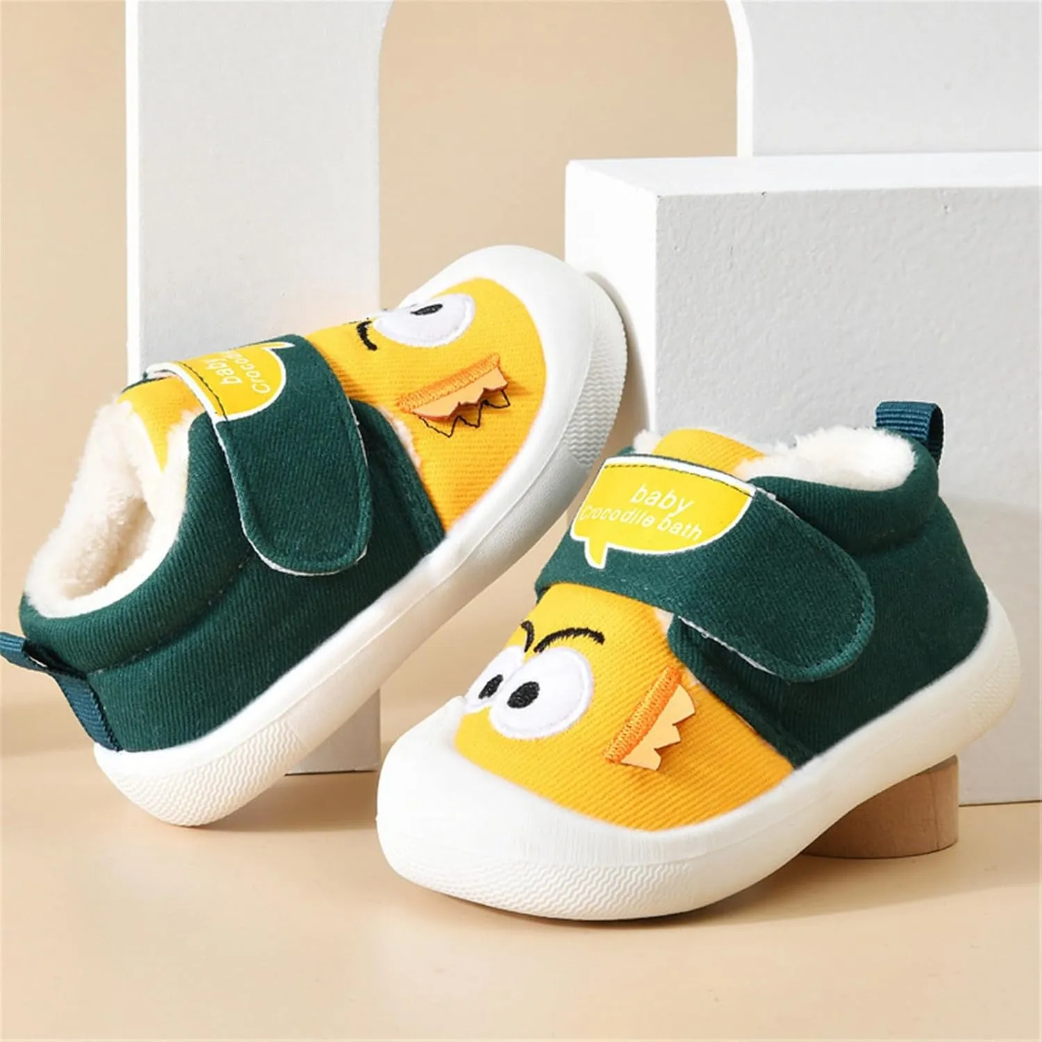 Saucy Boys Shoes Toddler Baby Boy Girl Sneakers Fall and Winter Soft Sole Non Slip Padded Cotton Shoes Kids Shoes