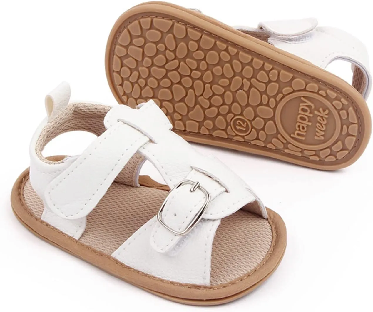 sfdgfhyf Baby Soft Sole Shoes Infant Summer Soft Solid Baby Anti Slip Bow Girls Shoes Crib Baby Shoes Toddle (White, 4 Infant)