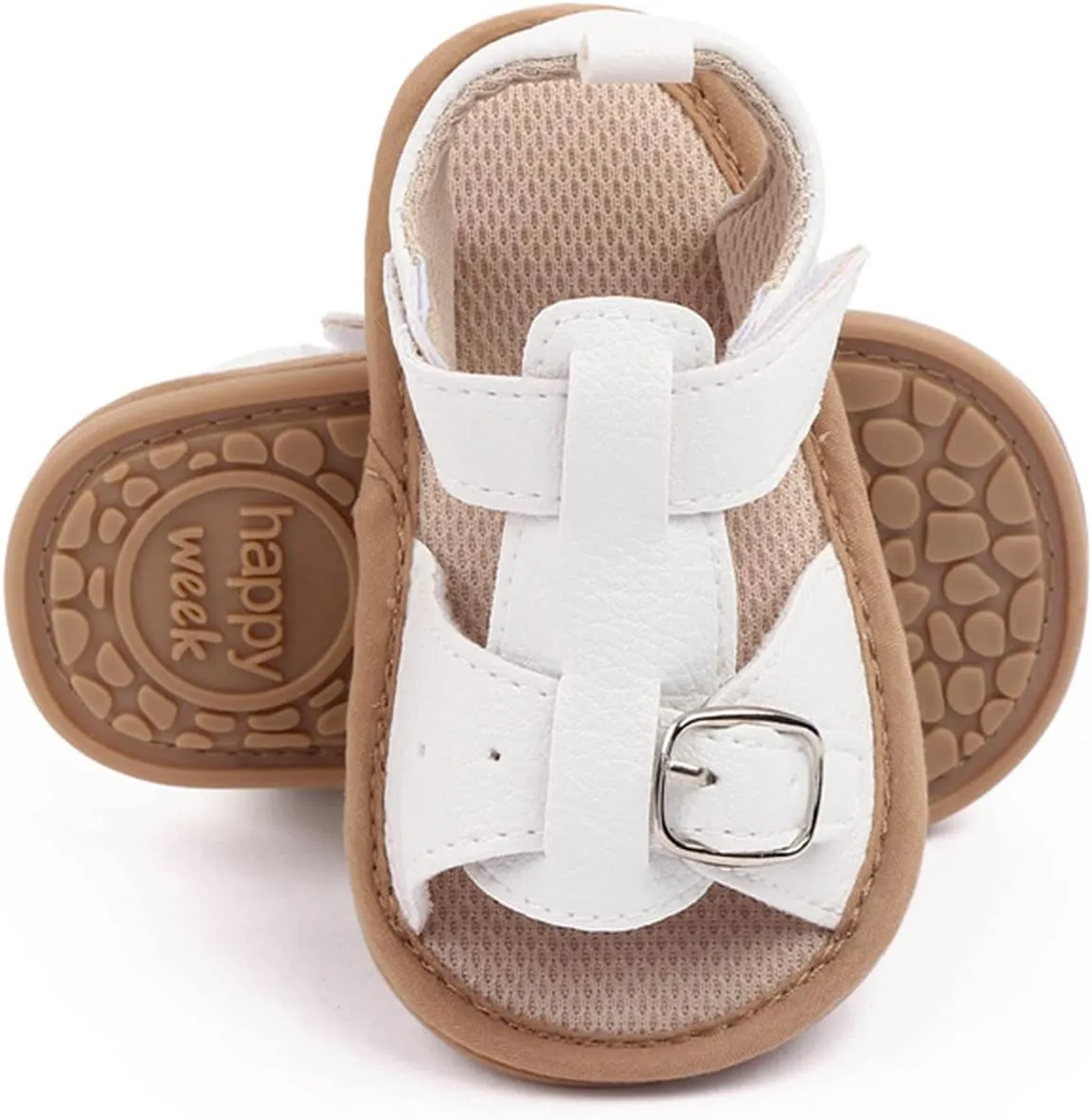 sfdgfhyf Baby Soft Sole Shoes Infant Summer Soft Solid Baby Anti Slip Bow Girls Shoes Crib Baby Shoes Toddle (White, 4 Infant)