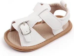 sfdgfhyf Baby Soft Sole Shoes Infant Summer Soft Solid Baby Anti Slip Bow Girls Shoes Crib Baby Shoes Toddle (White, 4 Infant)