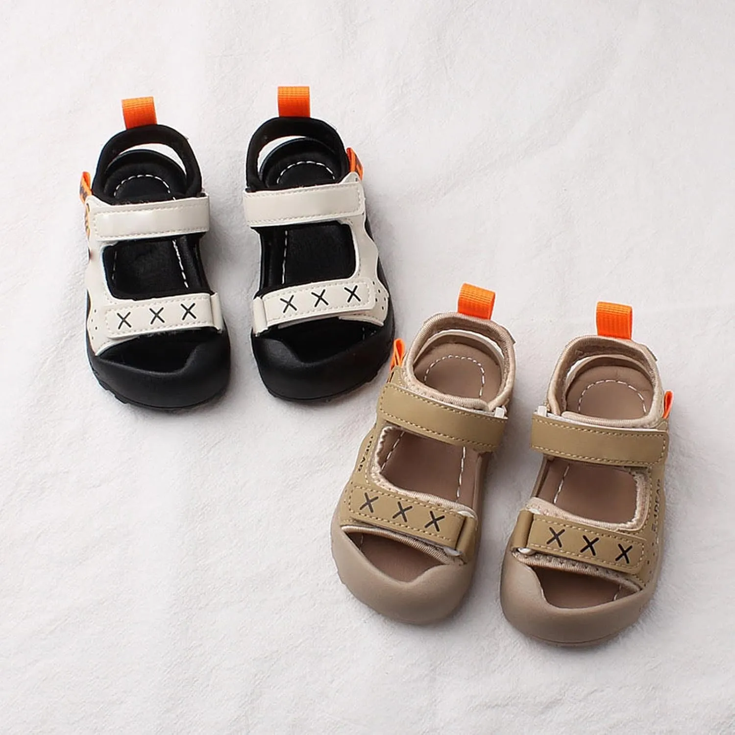 sfdgfhyf Unisex Toddler Girls Party Shoes Baby Shoes Boys' Baotou Sandals Walking Shoes Soft Sole Baby Female Sandals