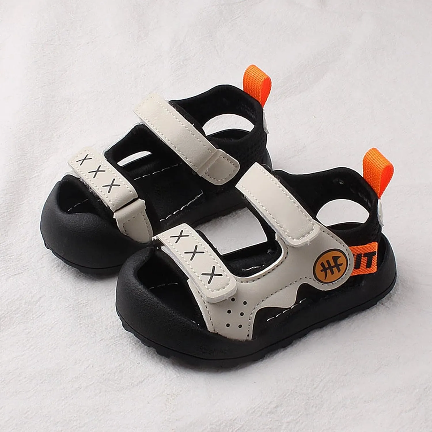 sfdgfhyf Unisex Toddler Girls Party Shoes Baby Shoes Boys' Baotou Sandals Walking Shoes Soft Sole Baby Female Sandals