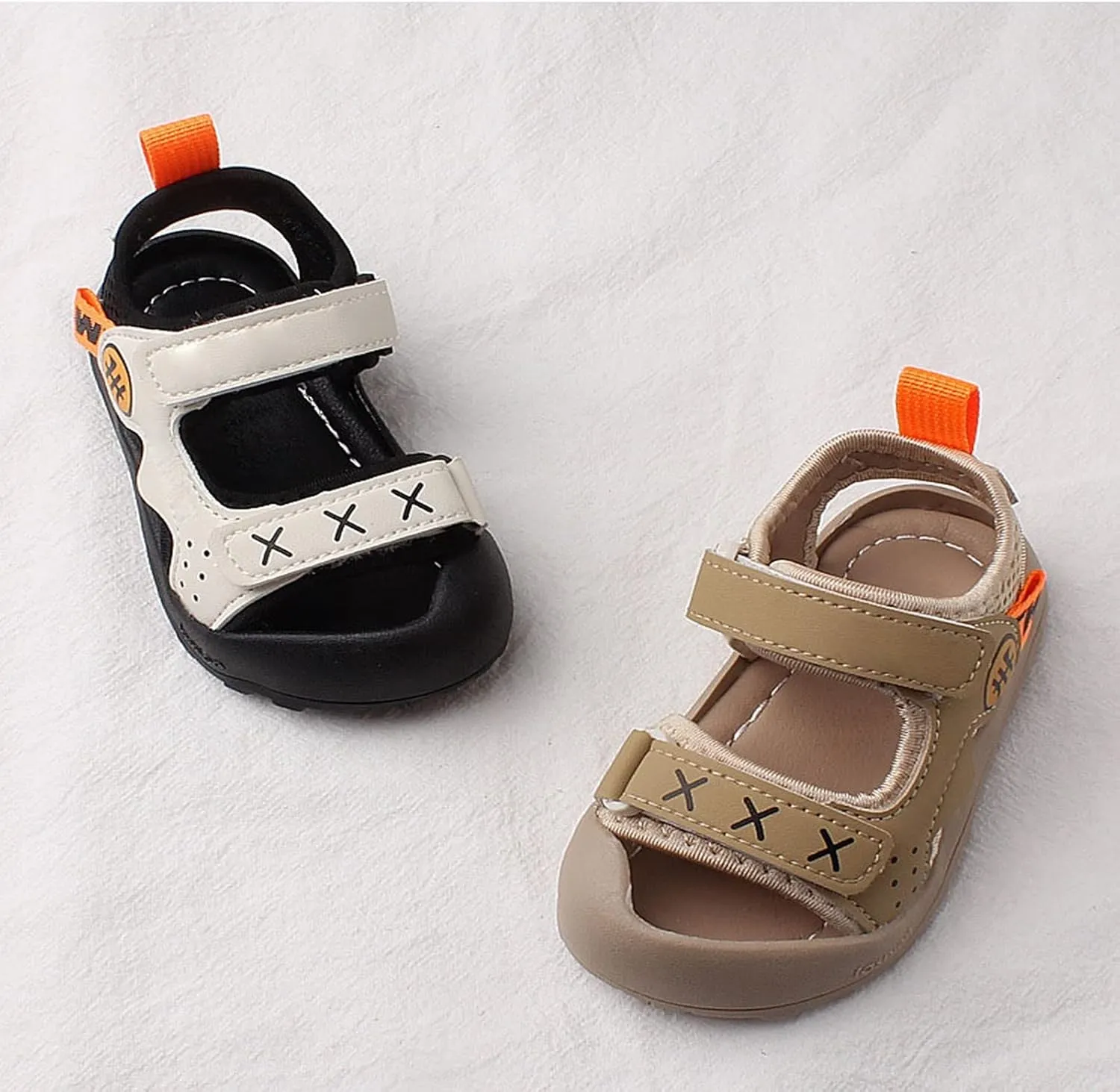 sfdgfhyf Unisex Toddler Girls Party Shoes Baby Shoes Boys' Baotou Sandals Walking Shoes Soft Sole Baby Female Sandals