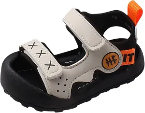 sfdgfhyf Unisex Toddler Girls Party Shoes Baby Shoes Boys' Baotou Sandals Walking Shoes Soft Sole Baby Female Sandals