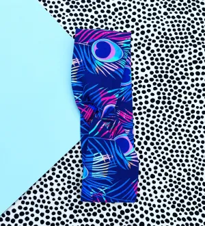 Shake Your Tail Feather Navy Wide Twist Headband