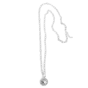 Shine Bright Silver Necklace 90cm   Extn.