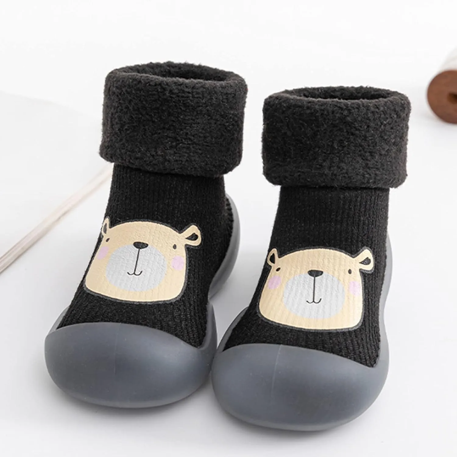 Shoes for Toddler Boy Rubber Boys Girls Sole Toddler Knit Soft Warm Baby Stocking Shoes Sneakers for Baby Boys