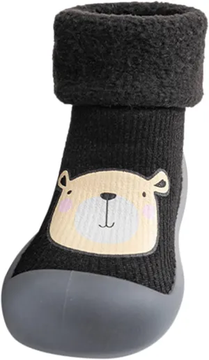 Shoes for Toddler Boy Rubber Boys Girls Sole Toddler Knit Soft Warm Baby Stocking Shoes Sneakers for Baby Boys
