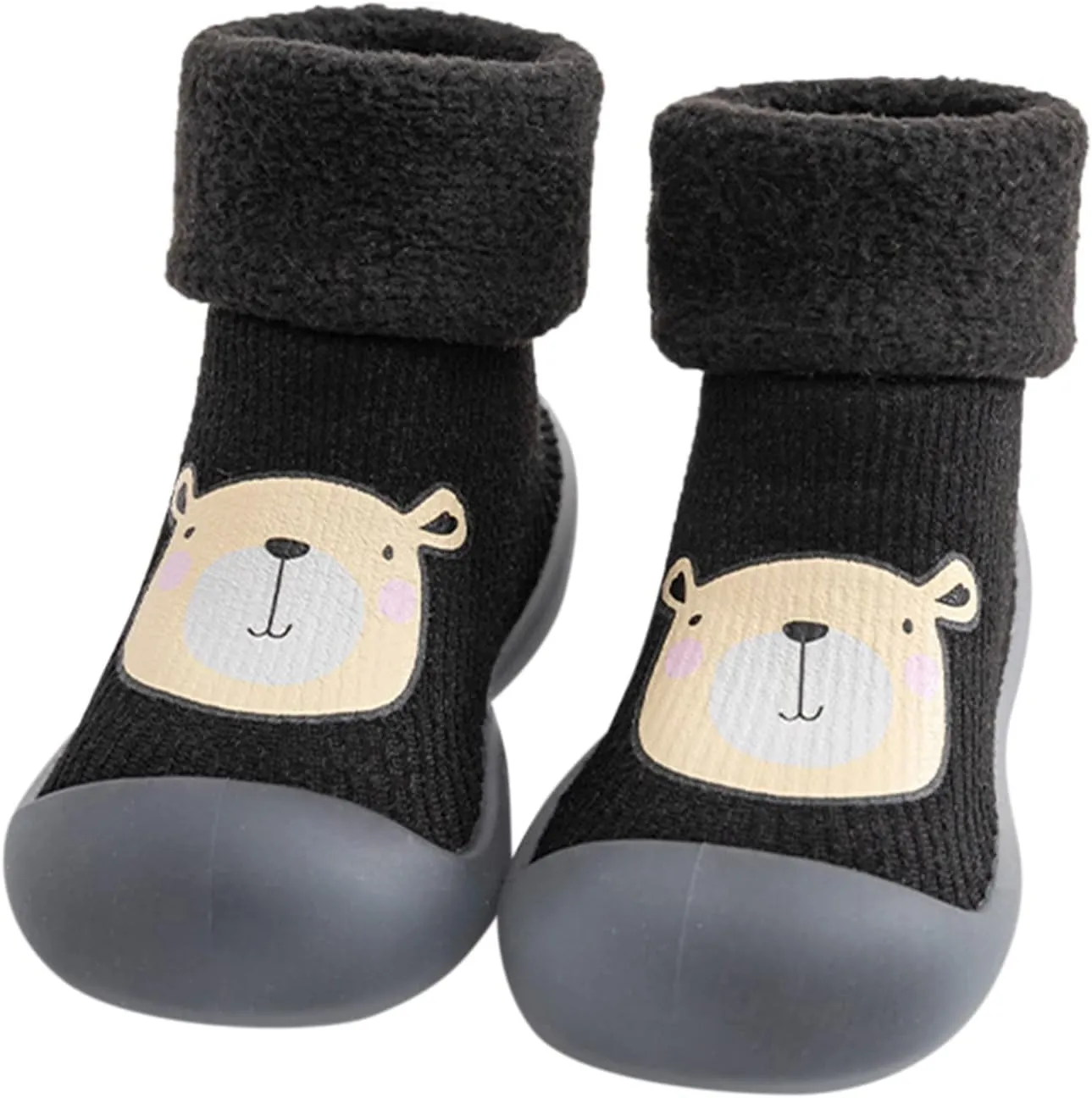 Shoes for Toddler Boy Rubber Boys Girls Sole Toddler Knit Soft Warm Baby Stocking Shoes Sneakers for Baby Boys