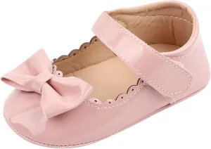 Shoes Summer Toddler Shoes Girls Sports Flat Bottom Lightweight Hook Loop Solid Color Bow Simple Tennis Shoes Girls