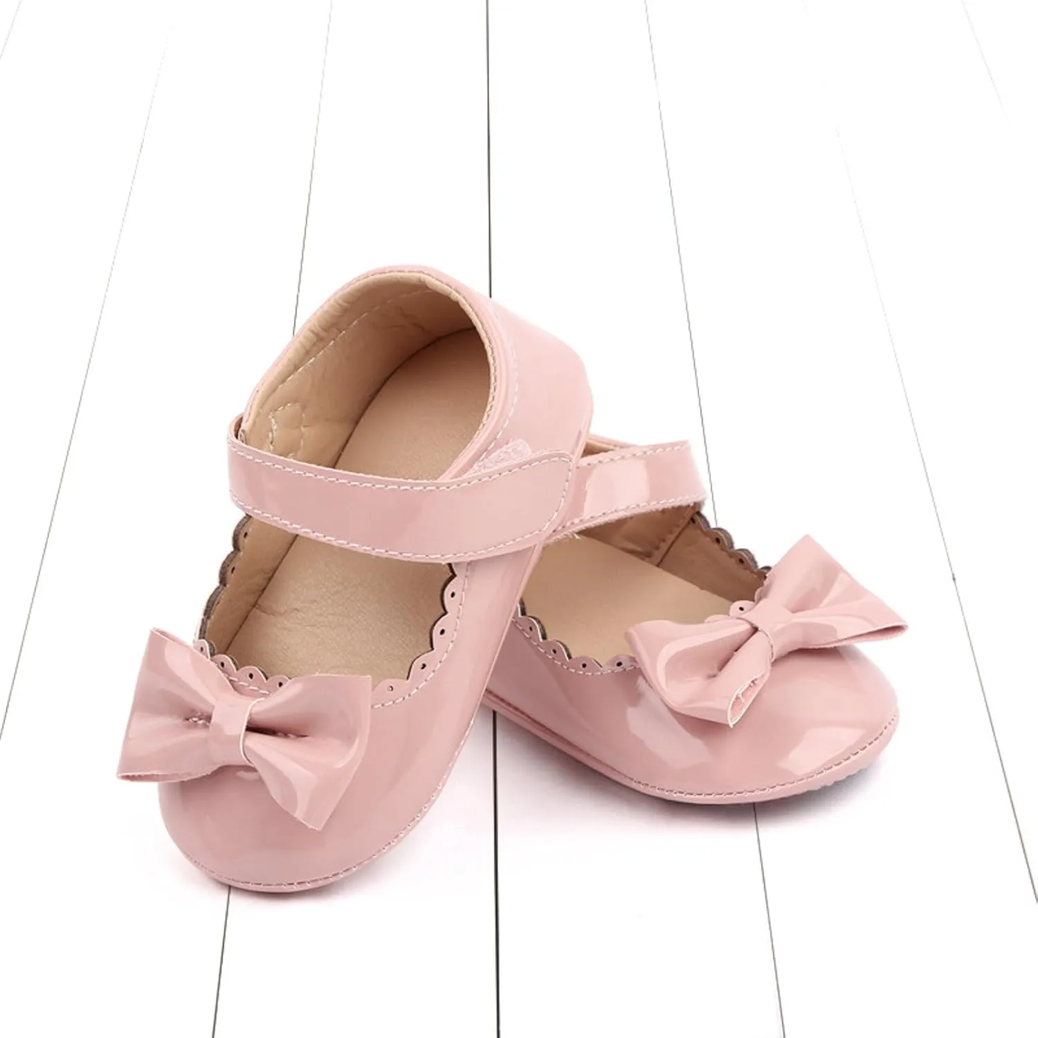 Shoes Summer Toddler Shoes Girls Sports Flat Bottom Lightweight Hook Loop Solid Color Bow Simple Tennis Shoes Girls