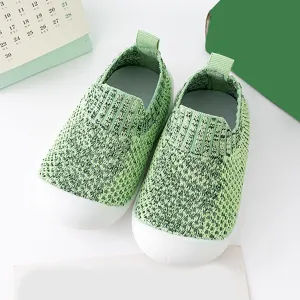 Sneakers for Girls Infant Toddler Shoes Breathable Slip On Socks Shoes Soft Sole Non Slip Wear Out Toddler (Green, 12)