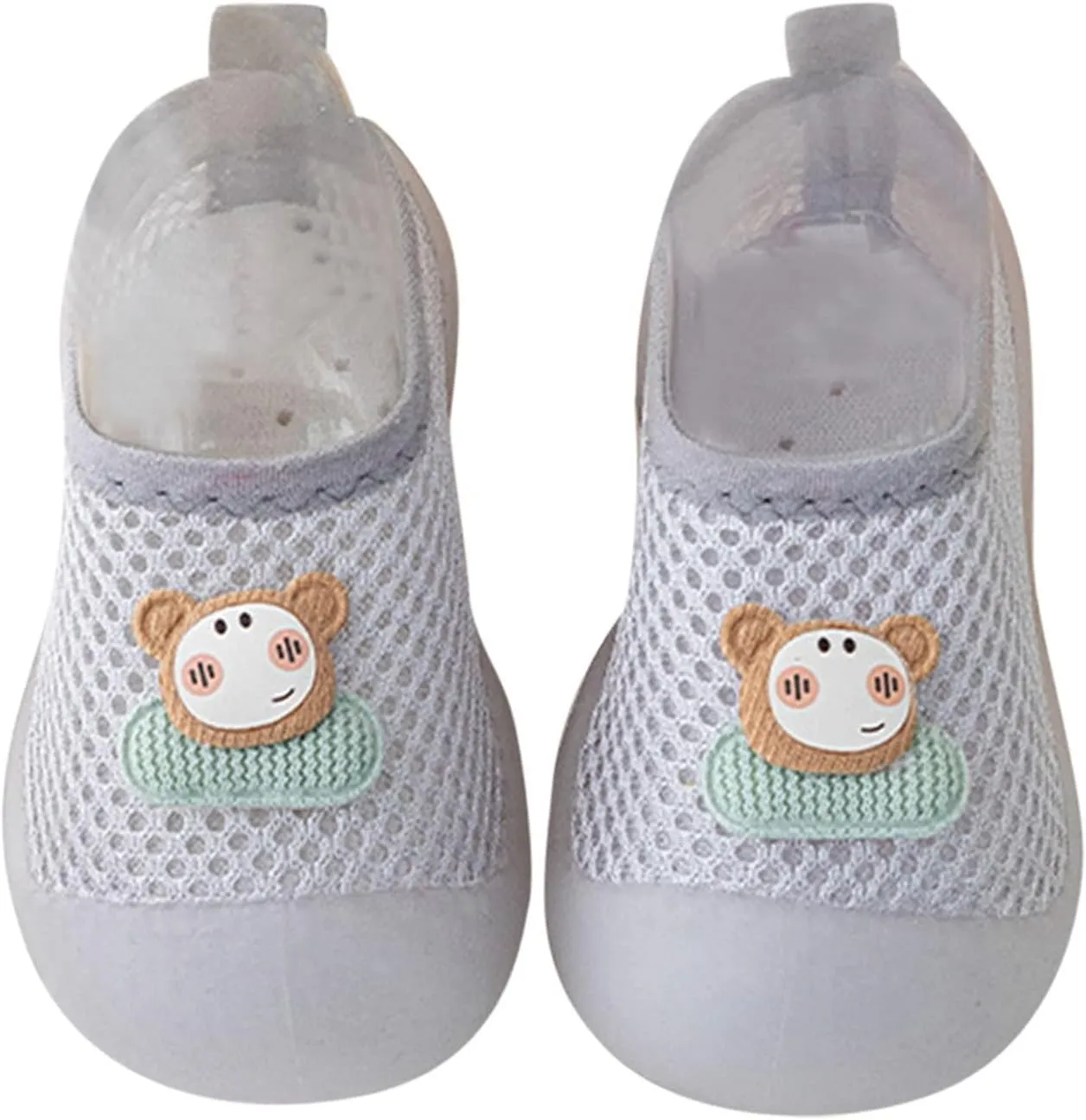 Sock Shoes Toddler Infant Boys Girls Animal Prints Cartoon Socks Shoes Toddler Breathable Mesh The Floor Black Shoes