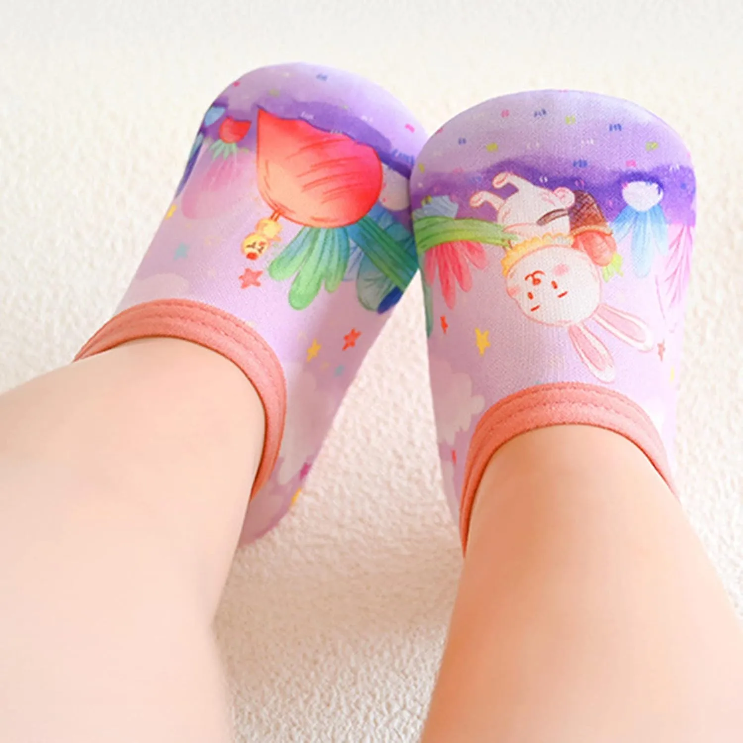 Socks Soft Slip Thick Shoes Children Babies First Sole Prewalker Walkers Cartoon Soles Non With Water Shoes for Kids
