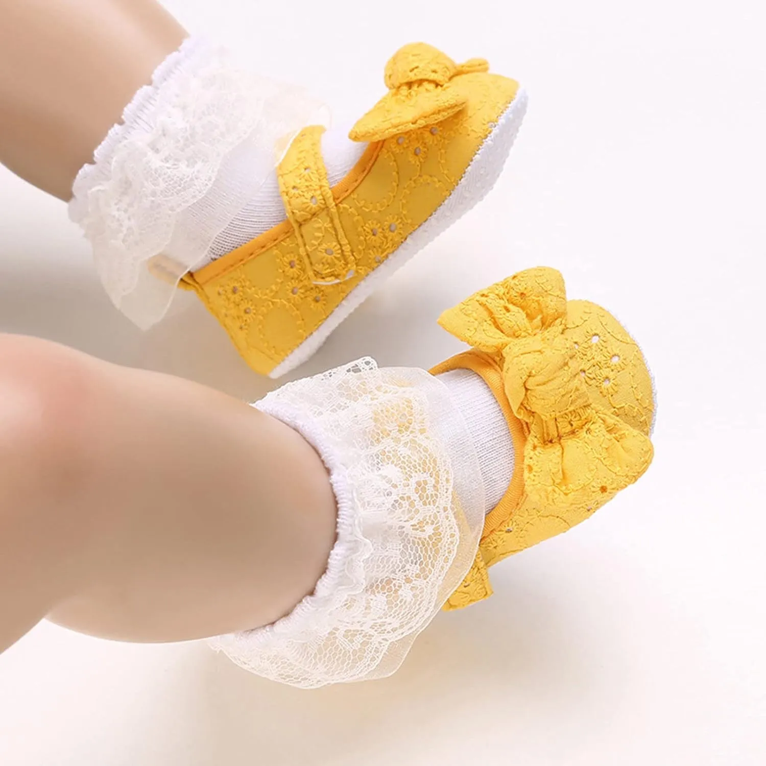 Spring and Summer Children Baby Toddler Shoes for Girls Flat Sole Soft and Light Solid Color Cute Little Girl Wide Shoes
