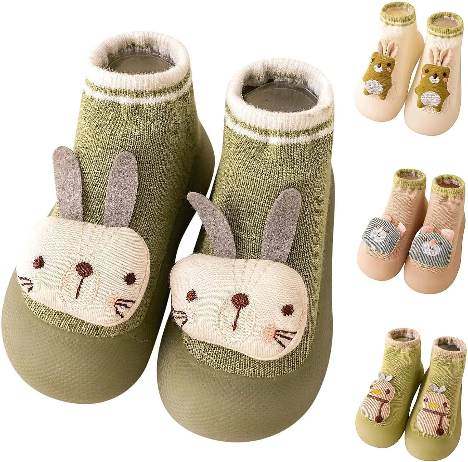 Spring and Summer Children Infant Infant Shoes Boys and Girls Socks Shoes Light and Breathable Solid Color Cartoon Animal Shape Boys Shoes Size 9
