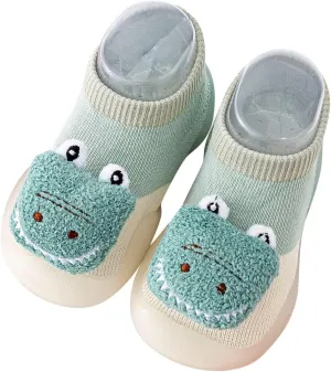 Summer and Autumn Comfortable Infant Toddler Shoes Cute Dinosaur Puppy Pattern Children Mesh Breathable Tennis Shoes