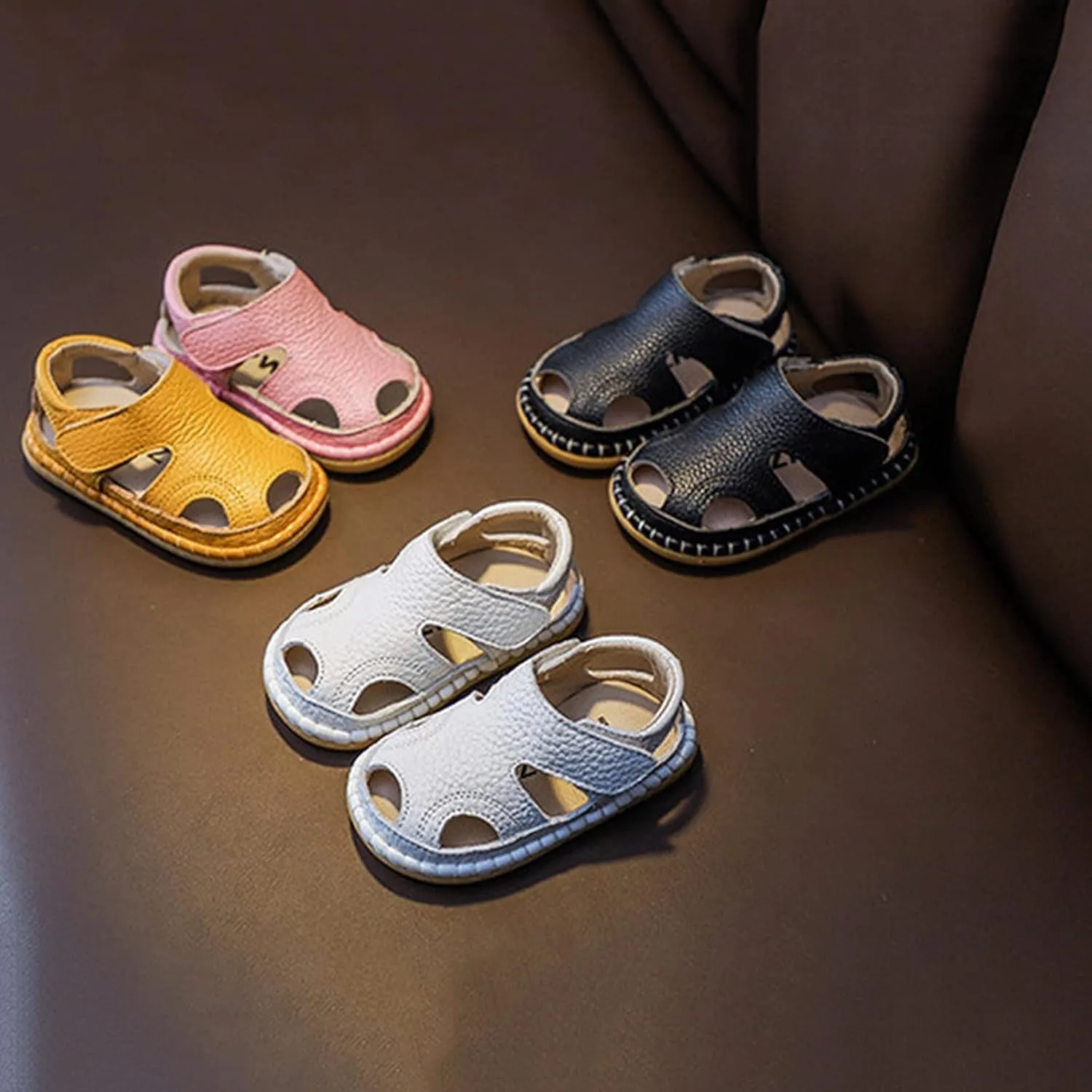 Summer Baby Sandals 0 3 Years Old Boy Toddler Shoes Soft Sole Baby Girl Leather Breathable Beach Shoes Baby Girl