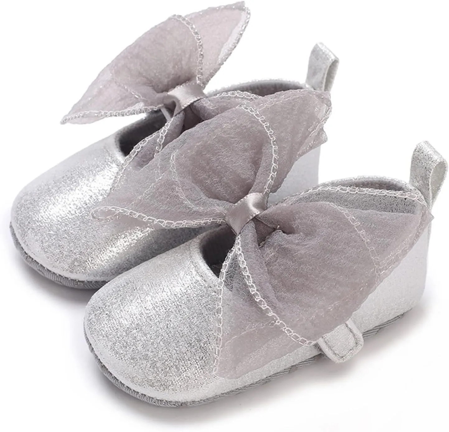 Summer Children Infant Infant Shoes Girls Sports Flat Bottom Round Toe Ribbon Bow Hook Loop Baby Shoes Size 4 Girls