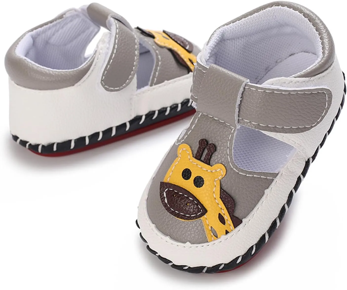 Summer Children Infant Toddler Shoes Boys and Girls Sports Flat Bottom Round Toe Lightweight Cartoon Toddler Shows