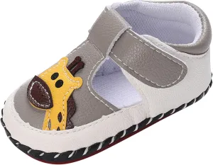 Summer Children Infant Toddler Shoes Boys and Girls Sports Flat Bottom Round Toe Lightweight Cartoon Toddler Shows