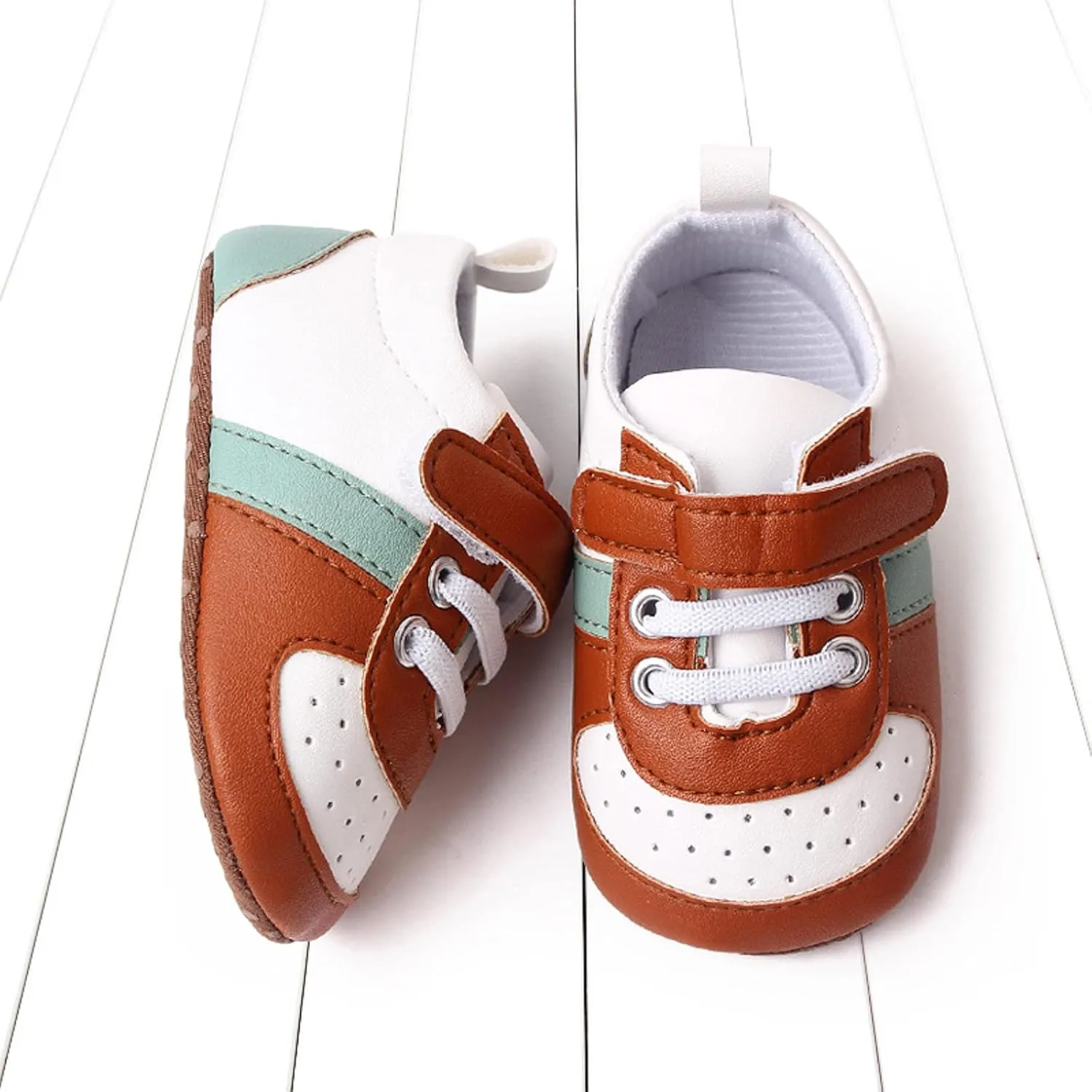 Summer Children Infant Walking Shoes Boy and Girl Sports Shoes Flat Bottom Lightweight Breathable Upper Colorblock Hook Loop Toddler Girl Size 8