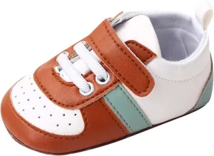 Summer Children Infant Walking Shoes Boy and Girl Sports Shoes Flat Bottom Lightweight Breathable Upper Colorblock Hook Loop Toddler Girl Size 8