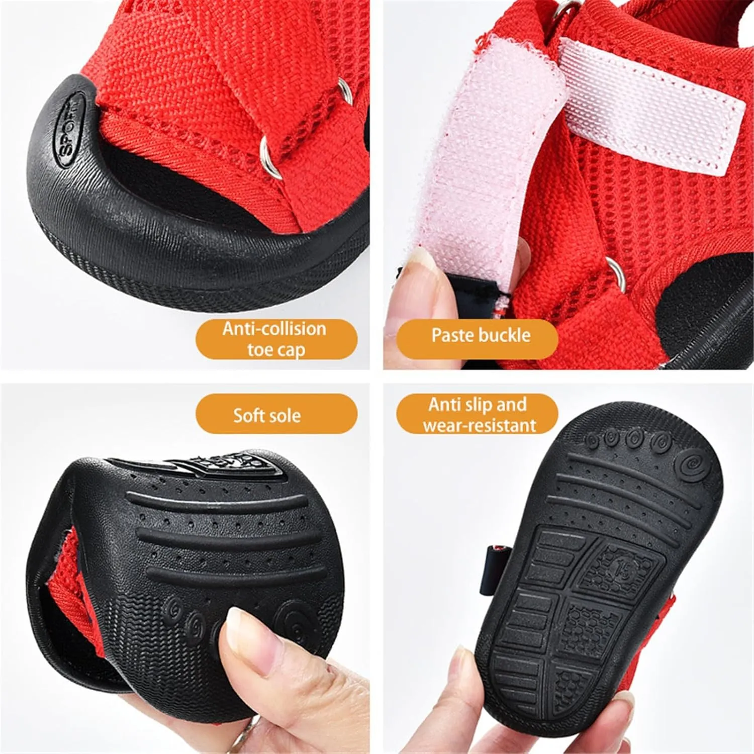 Terrain Double Strap Sandals For Baby Girls Boys Rubber Sole Amphibian Shoes For Beach Pool Hiking Walking & Sports