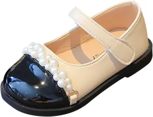 Toddler and Girls Casual Shoes Fashion Autumn Thick Sole Round Toe Buckle Dress Shoes Girls Sneaker