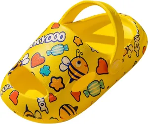Toddler Baby Bee Summer Slippers Shoes Sandals Cartoon Boys Girls Children Girl's Shoes Fancy (Yellow, 12-24 Months)