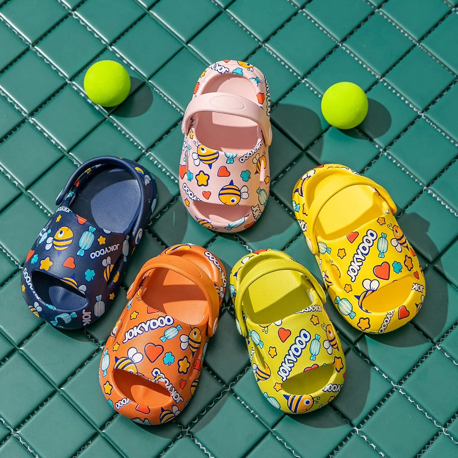 Toddler Baby Bee Summer Slippers Shoes Sandals Cartoon Boys Girls Children Girl's Shoes Fancy (Yellow, 12-24 Months)