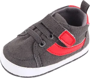 Toddler Baby Boys Girls High Tops Ankle Sneakers Infant Newborn Prewalker Soft Anti-Slip Sole occasins Shoes