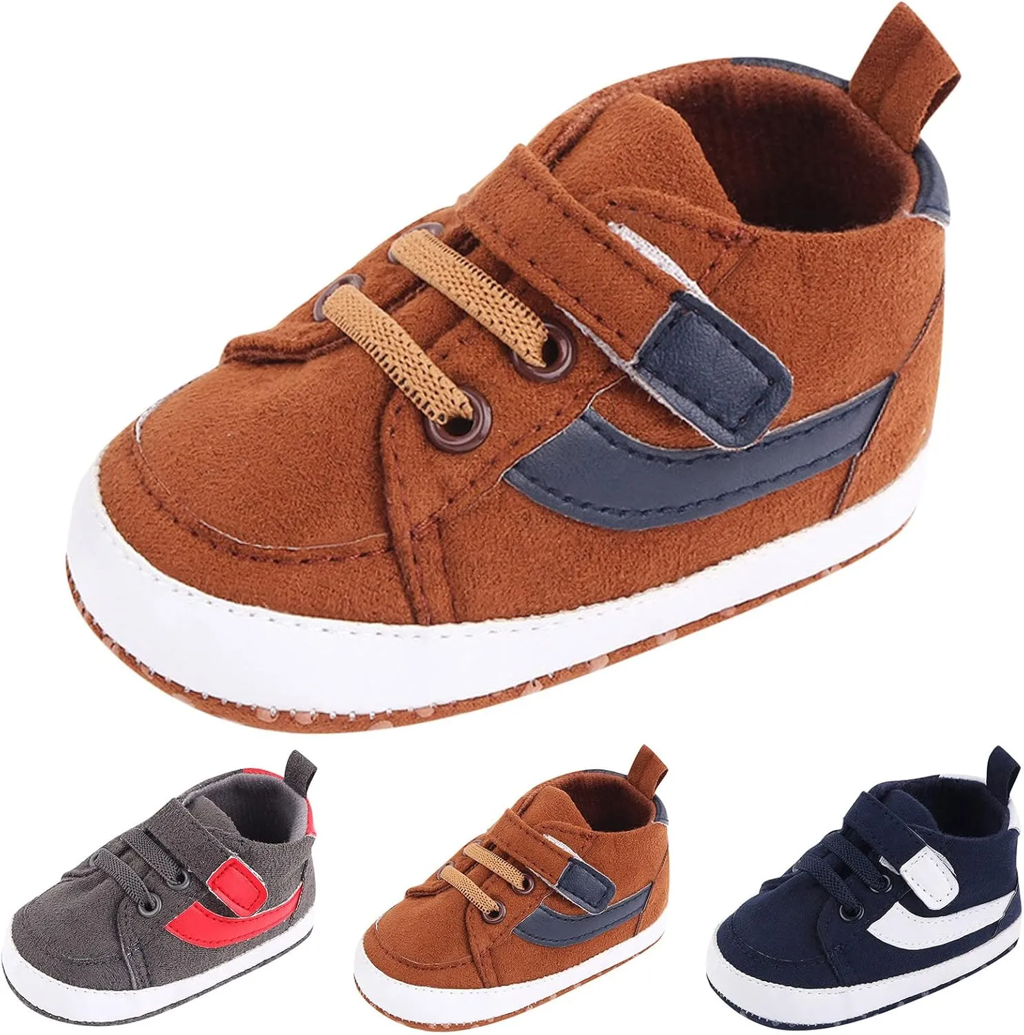 Toddler Baby Boys Girls High Tops Ankle Sneakers Infant Newborn Prewalker Soft Anti-Slip Sole occasins Shoes