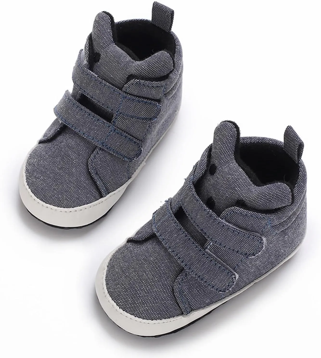 Toddler Baby Boys Girls High Tops Ankle Sneakers Soft Anti Slip Sole PU Leather Infant Newborn Prewalker Shoes and Shoes