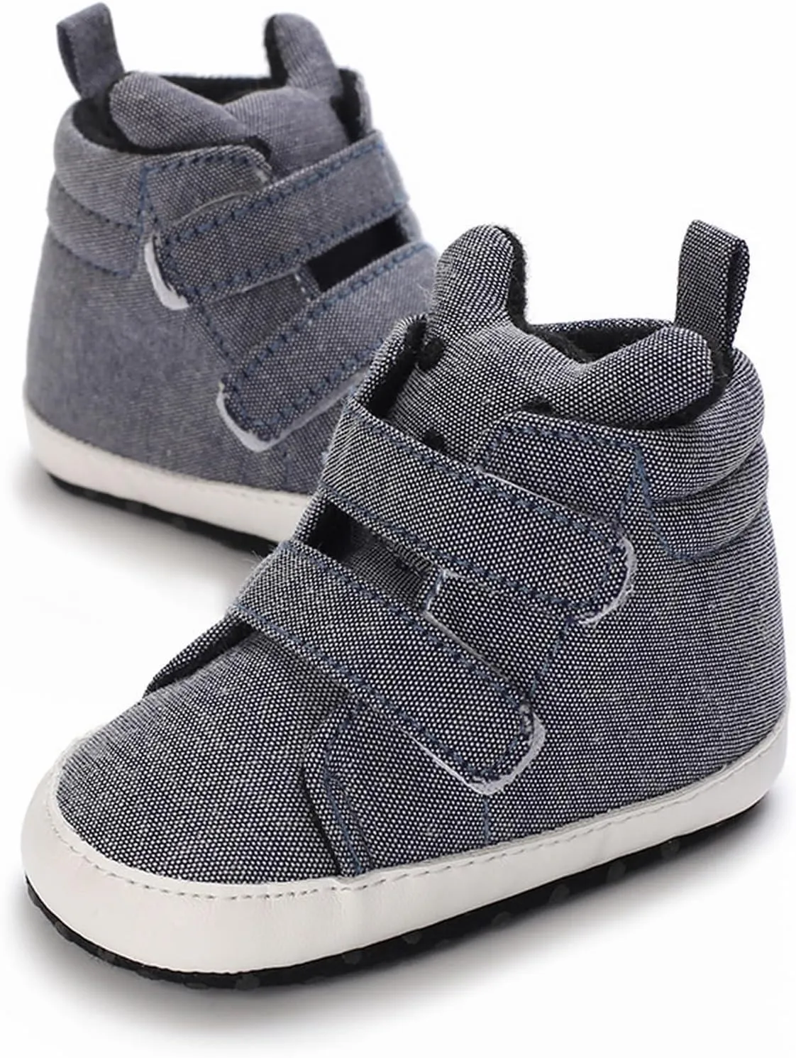 Toddler Baby Boys Girls High Tops Ankle Sneakers Soft Anti Slip Sole PU Leather Infant Newborn Prewalker Shoes and Shoes