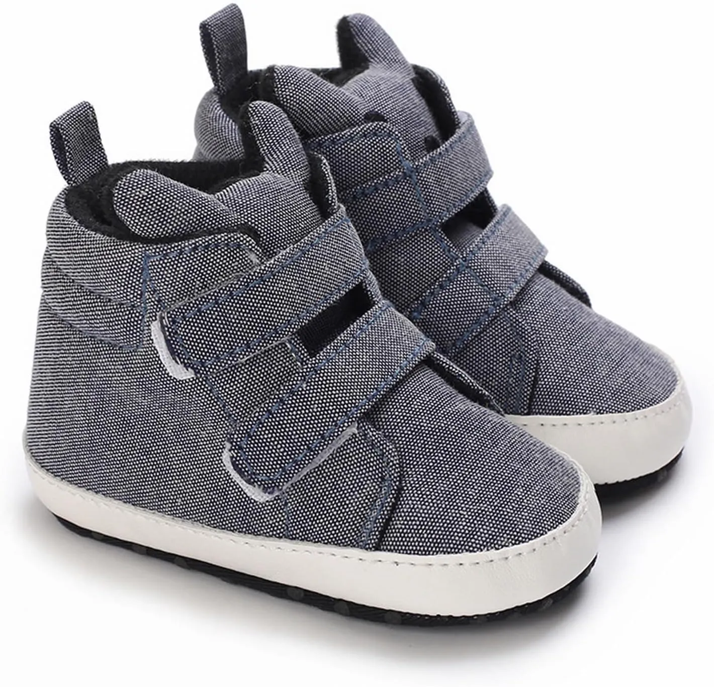 Toddler Baby Boys Girls High Tops Ankle Sneakers Soft Anti Slip Sole PU Leather Infant Newborn Prewalker Shoes and Shoes