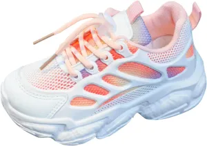 Toddler Baby Girl Boy Child Shoes Summer Sandals Non Slip Soft Sole Mesh Breathable Sneaker (Pink, 13 Little Kids)