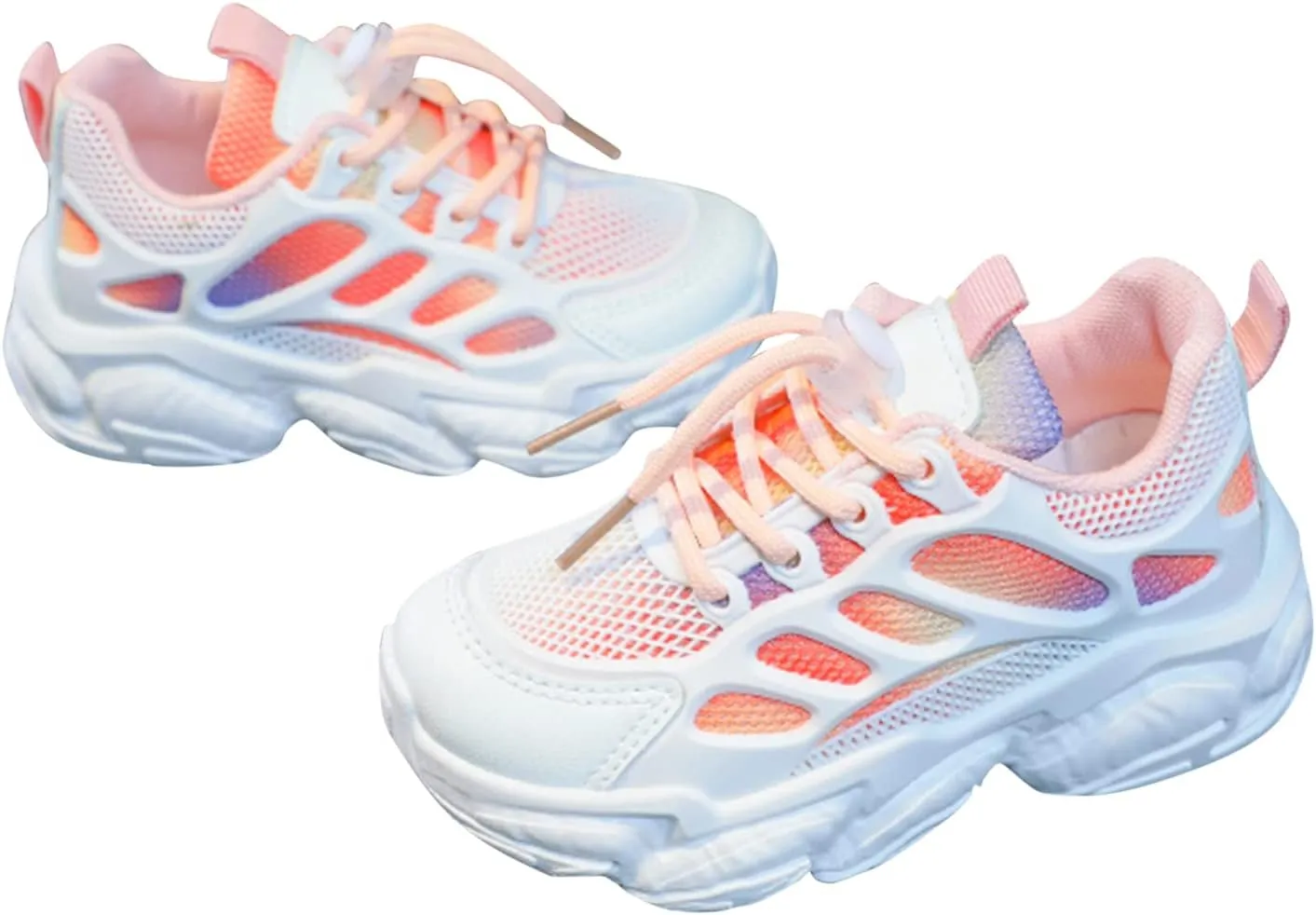 Toddler Baby Girl Boy Child Shoes Summer Sandals Non Slip Soft Sole Mesh Breathable Sneaker (Pink, 13 Little Kids)