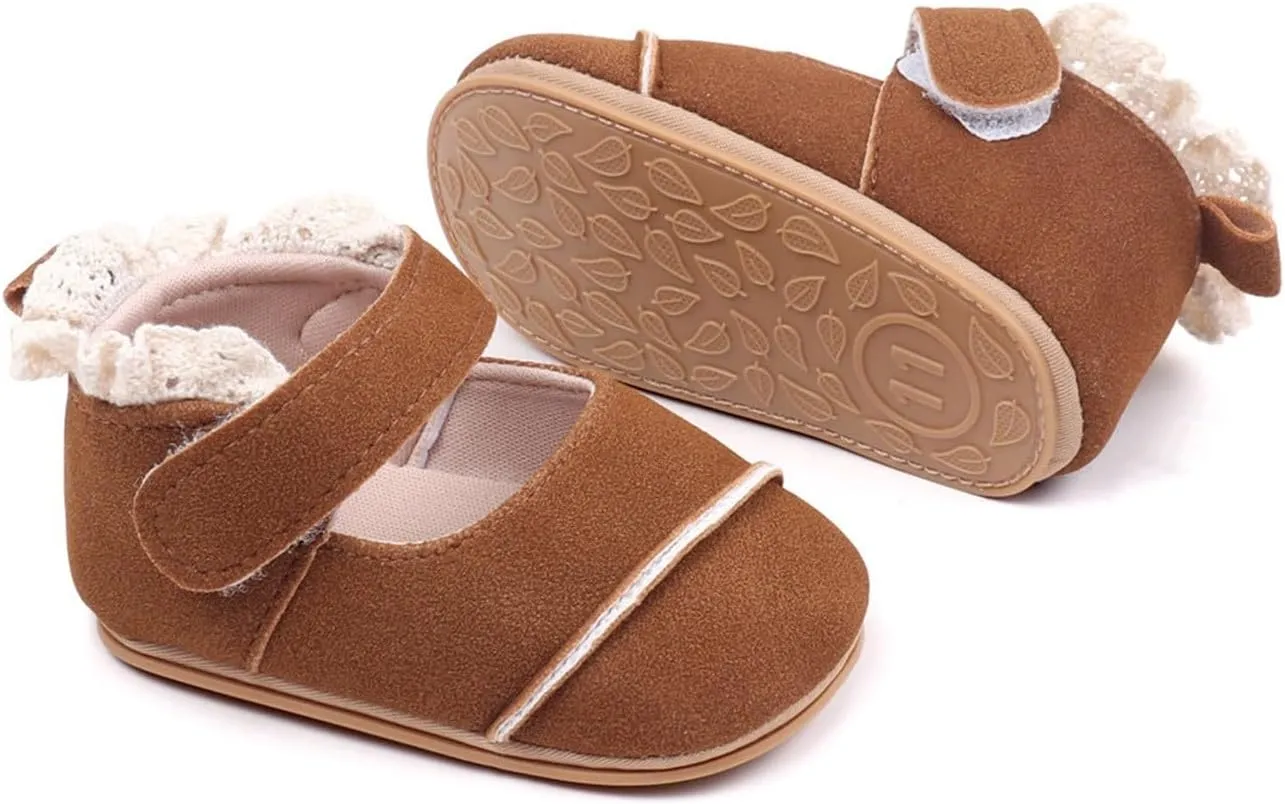 Toddler Baby Girls First Walking Dress Shoes Soft Sole Lace Hem Lightweight Toddler Athletic Sandals Boys