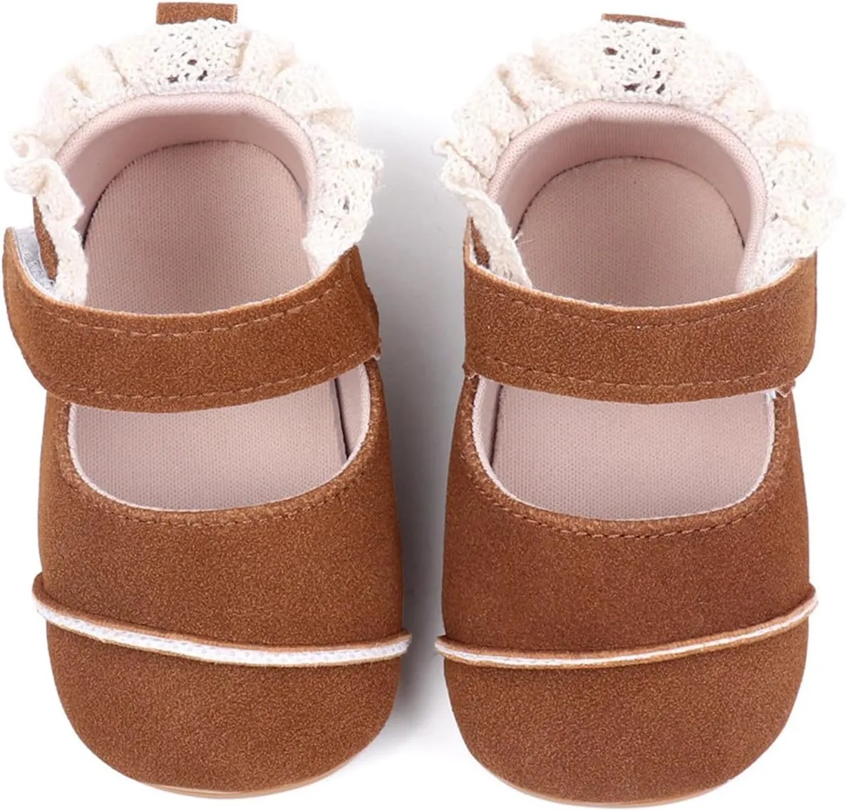 Toddler Baby Girls First Walking Dress Shoes Soft Sole Lace Hem Lightweight Toddler Athletic Sandals Boys