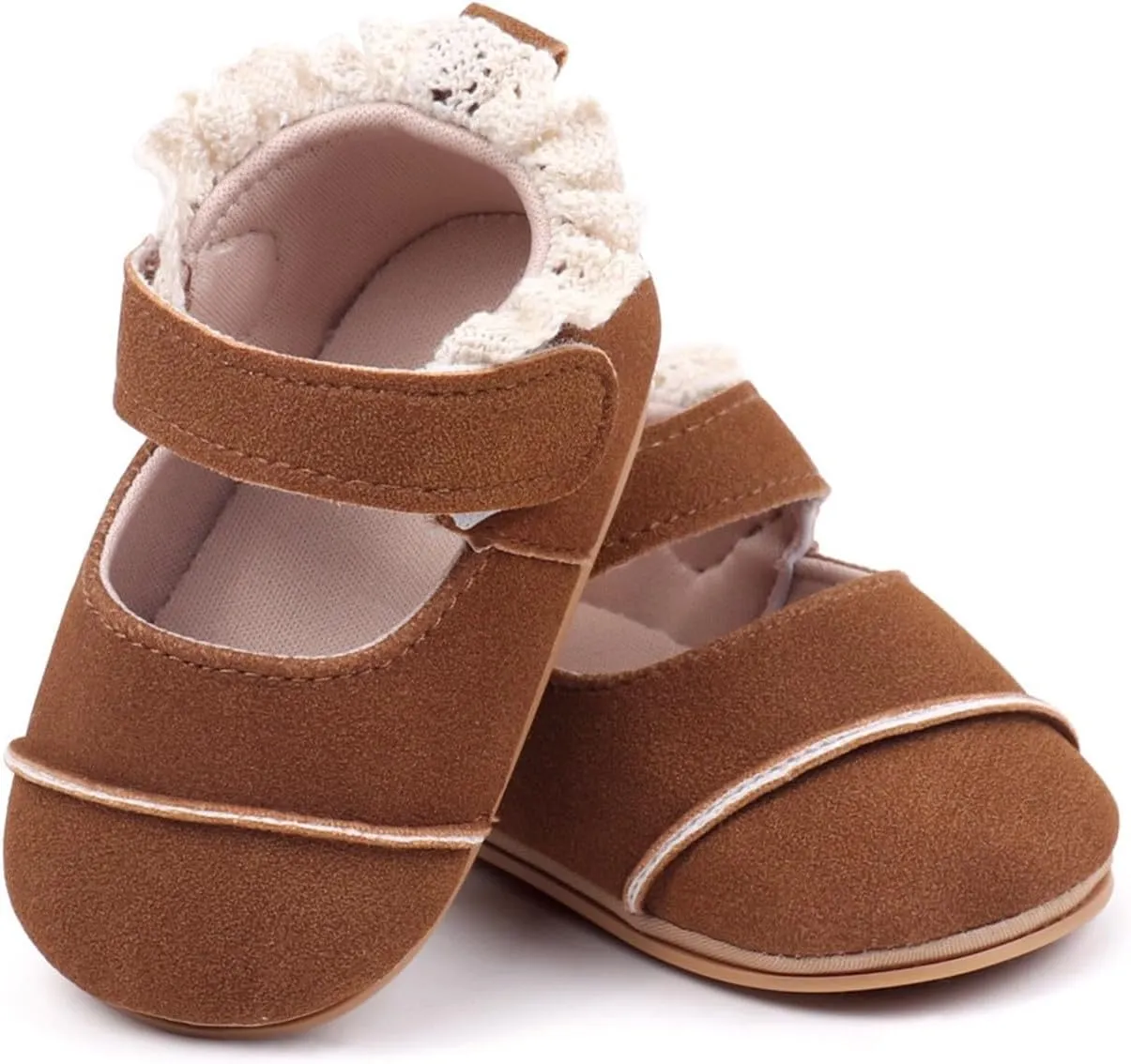 Toddler Baby Girls First Walking Dress Shoes Soft Sole Lace Hem Lightweight Toddler Athletic Sandals Boys