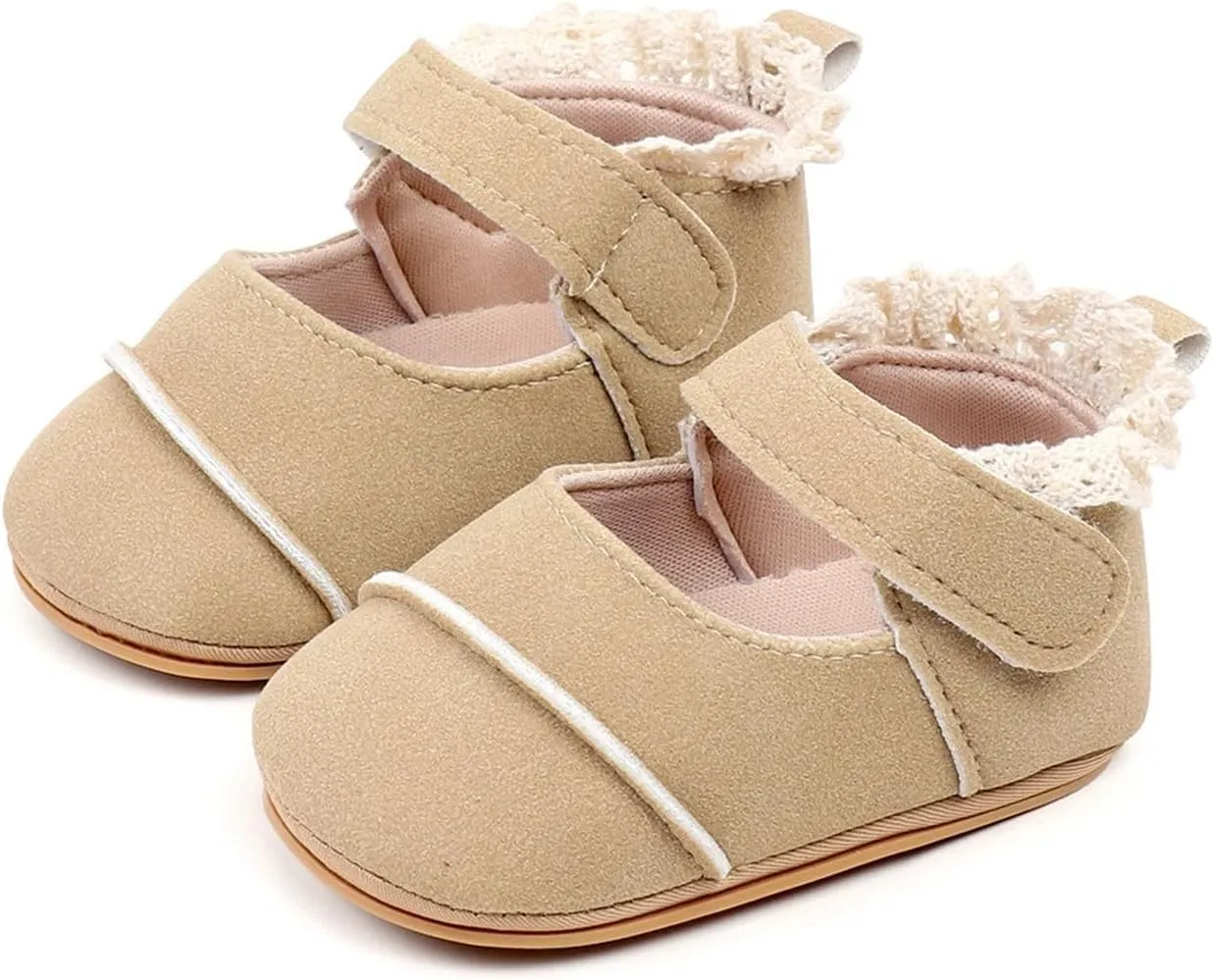 Toddler Baby Girls First Walking Dress Shoes Soft Sole Lace Hem Lightweight Toddler Athletic Sandals Boys