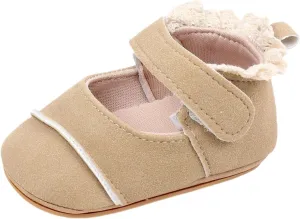 Toddler Baby Girls First Walking Dress Shoes Soft Sole Lace Hem Lightweight Toddler Athletic Sandals Boys
