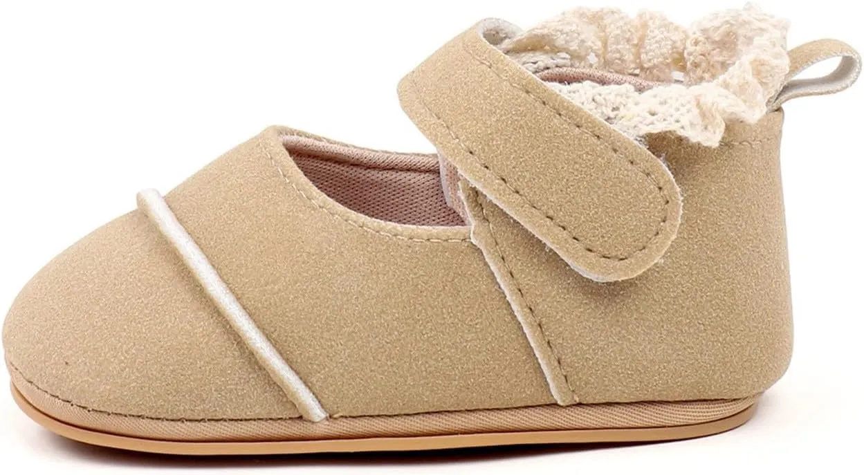 Toddler Baby Girls First Walking Dress Shoes Soft Sole Lace Hem Lightweight Toddler Athletic Sandals Boys