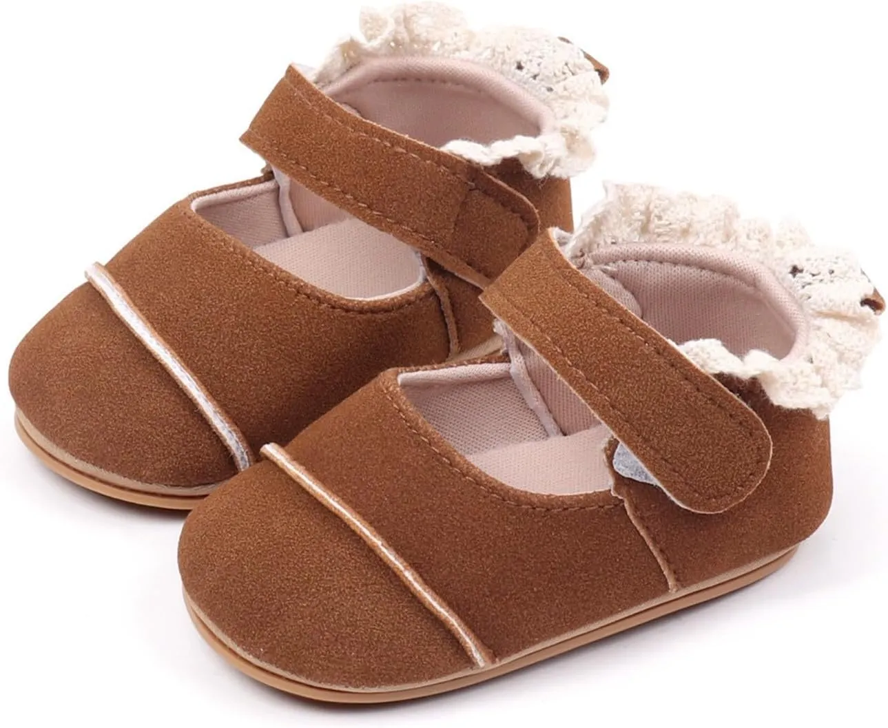 Toddler Baby Girls First Walking Dress Shoes Soft Sole Lace Hem Lightweight Toddler Athletic Sandals Boys