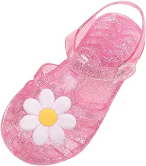 Toddler Baby Girls Shoes Slip On Cute Fruit Jelly Colors Hollow Out Non-slip Soft Sole Beach Sandals Comfy Shoes
