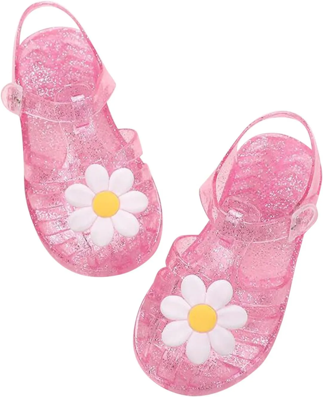 Toddler Baby Girls Shoes Slip On Cute Fruit Jelly Colors Hollow Out Non-slip Soft Sole Beach Sandals Comfy Shoes