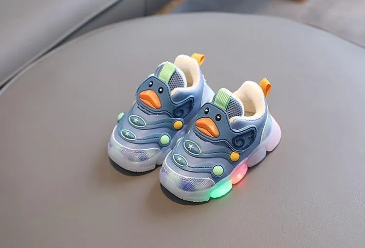 Toddler Boys Girls Led Light Up Sneaker Flashing Lightweight Mesh Breathable Sport Walking Running Shoes