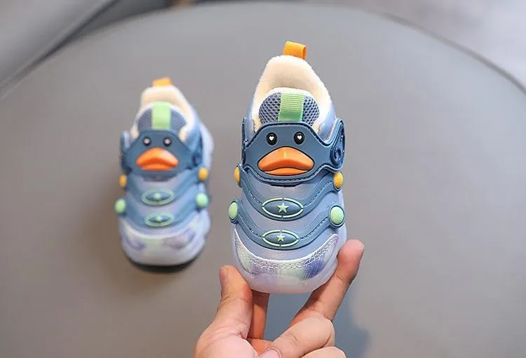 Toddler Boys Girls Led Light Up Sneaker Flashing Lightweight Mesh Breathable Sport Walking Running Shoes