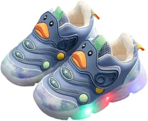 Toddler Boys Girls Led Light Up Sneaker Flashing Lightweight Mesh Breathable Sport Walking Running Shoes